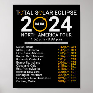 Poster Totalidade Primavera 4.08.24 Eclipse Solar Total 2