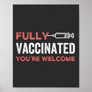 Poster Totalmente Vacinado.