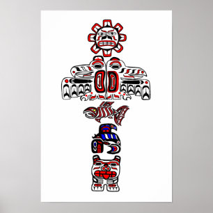 Póster Totem do Haida
