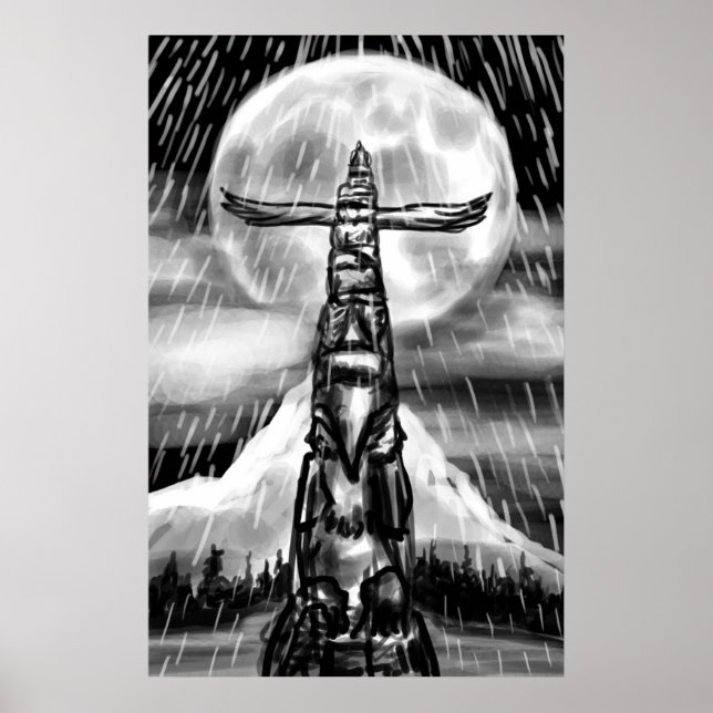 Poster Totem Pole Art (Frente)