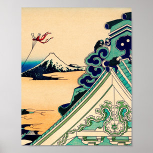 Poster Toto Asakusa Honganji por Katsushika Hokusai