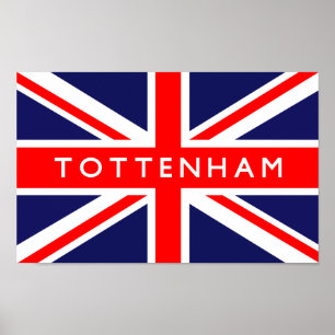 Póster Tottenham UK Flag