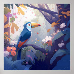 Poster Toucan Bird Retrait Animal Painting Willife Free