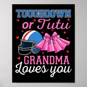 Poster Touchdown Ou Tutu Vovó Ama Você Futebol Gênero