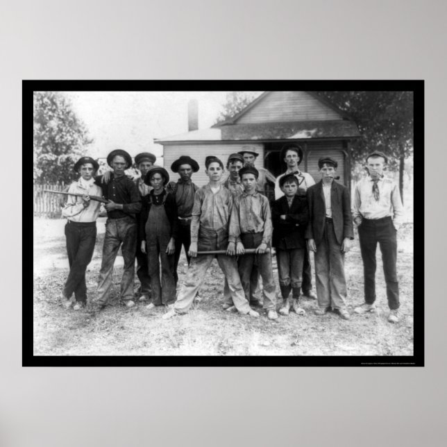 Póster Tough Boy Baseball Team 1908 (Frente)