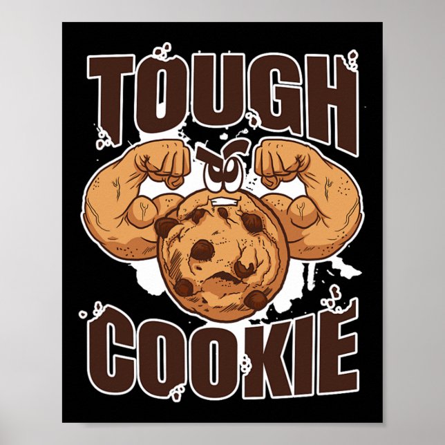 Poster Tough Cookie Bodybuilding Comida (Frente)