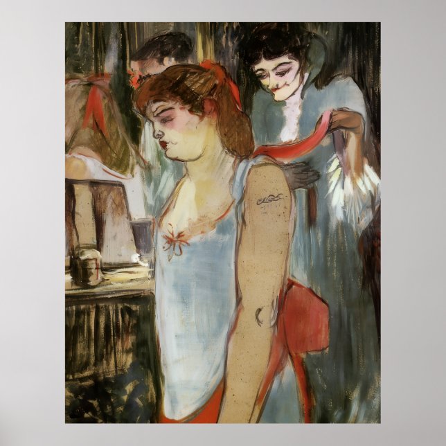Poster Toulouse-Lautrec - A Mulher Tatuada (Frente)