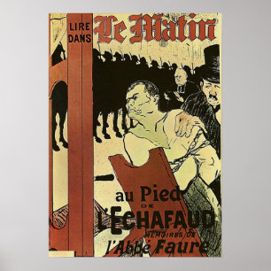 Poster Toulouse-Lautrec - Ao Pé do Cadafalso 18…