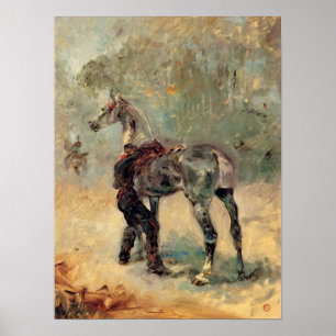 Poster Toulouse-Lautrec - Artilleryman e seu cavalo