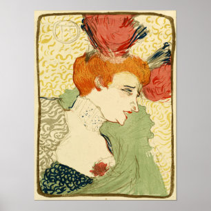 Poster Toulouse-Lautrec - Bust Of Mlle. Marcelle Lender