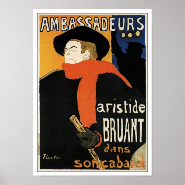 Póster Toulouse-Lautrec: Embaixadores (Frente)