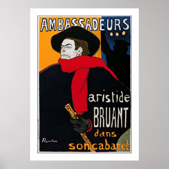 Póster Toulouse-Lautrec: Embaixadores Aristide Bruant (Frente)