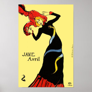 Póster Toulouse Lautrec - Jane Avril