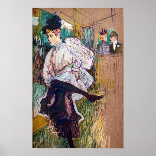 Poster Toulouse-Lautrec - Jane Avril Dançando (Frente)
