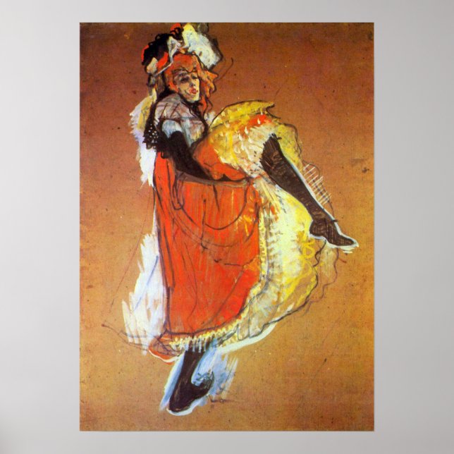 Poster Toulouse-Lautrec - Jane Avril Dancing (Frente)