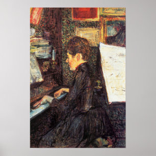 Poster Toulouse-Lautrec - Mademoiselle Dihau Ao Piano…
