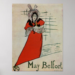 Poster Toulouse Lautrec May Belfort 1895