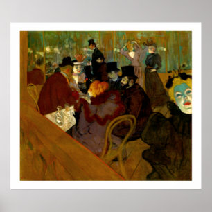 Póster Toulouse-Lautrec: No Moulin-Rouge