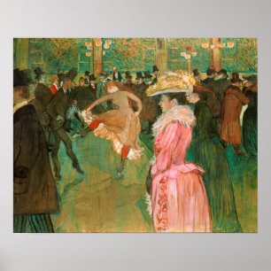 Poster Toulouse-Lautrec - No Rouge, A Dança