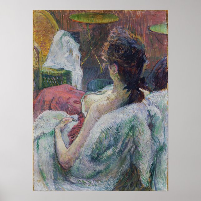 Poster Toulouse-Lautrec - O Modelo Descansando (Frente)