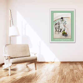 Poster Toulouse-Lautrec, Palhaço de Circo com Cavalo e Ma
