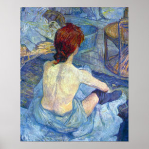 Póster Toulouse-Lautrec - Rousse o toalete