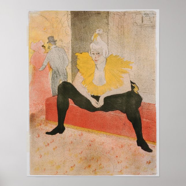 Poster Toulouse-Lautrec - Sessão Mademoiselle Cha-u-kao (Frente)