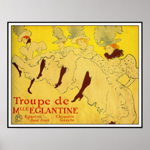 Poster Toulouse Lautrec - Trupe de Mlle Eglantine