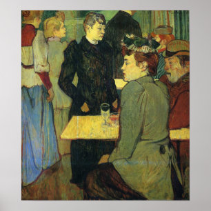 Poster Toulouse-Lautrec - Um canto dos Moulin