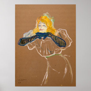 Poster Toulouse-Lautrec - Yvette Guilbert Singing