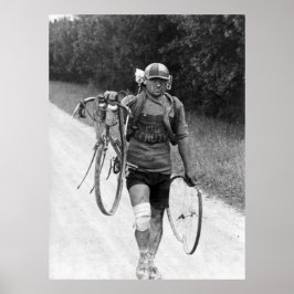 Poster Tour de France 1928 italiano Giusto Cerutti destro