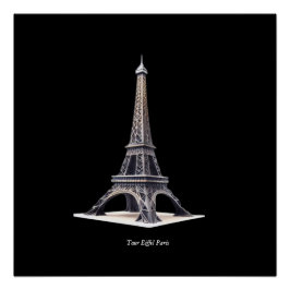 Póster Tour Eiffel Paris France