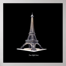 Poster Tour Eiffel Paris France