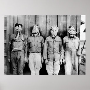 Poster Tour mundial de gás máscara