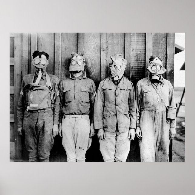 Poster Tour mundial de gás máscara (Frente)