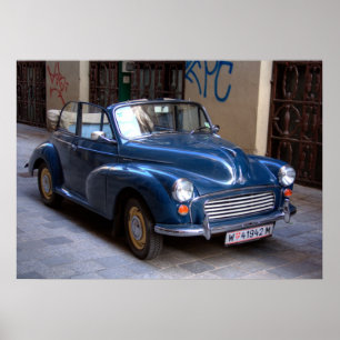 Poster Tourer convertível menor agradável de Morris