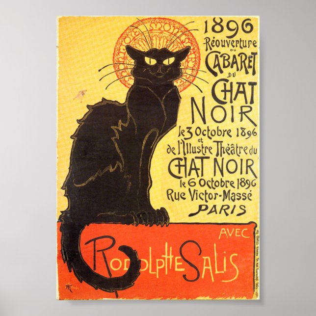 Poster Tournée du Chat Noir (Frente)