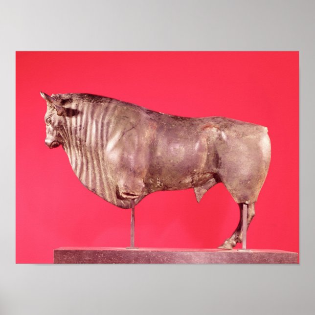 Póster Touro com três chifres, de Avrigney (Frente)