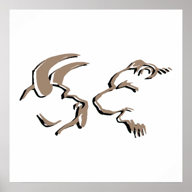 Poster Touro E Urso (Frente)