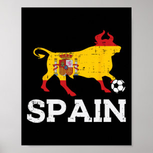 Poster Touro Espanha Futebol Espanhol Byll Homens Mulhere