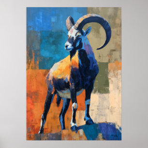 Poster Touro Pintura Impressionista Moderna Ousada Vida S