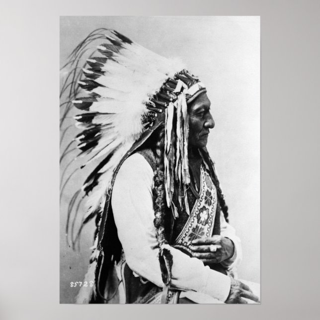 Poster Touro Sentado, um Hunkpapa Sioux (Frente)