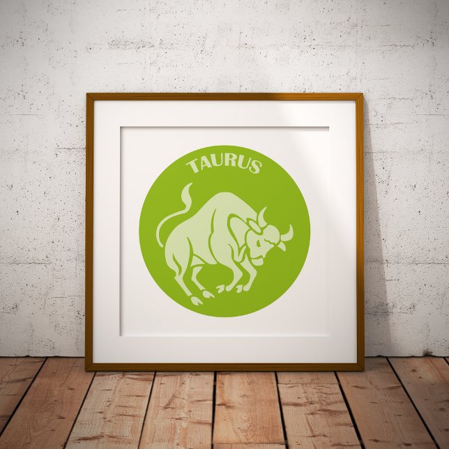 Poster Touro, Signo do Zodíaco, Horóscopo, Astrologia (Criador carregado)