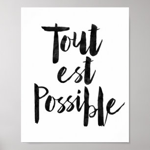 Poster Tout Est Possível