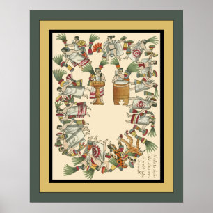 Poster ~ ~Tovar do códice da arqueologia nobre asteca do