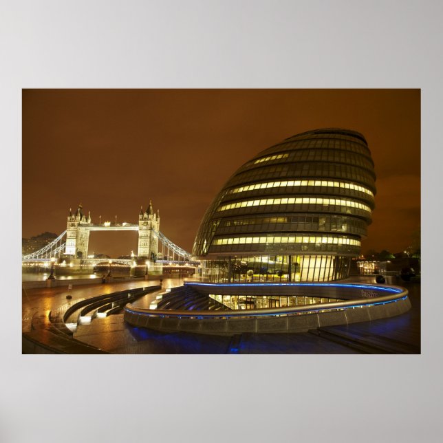 Poster Tower Bridge e Greater London Authority (Frente)