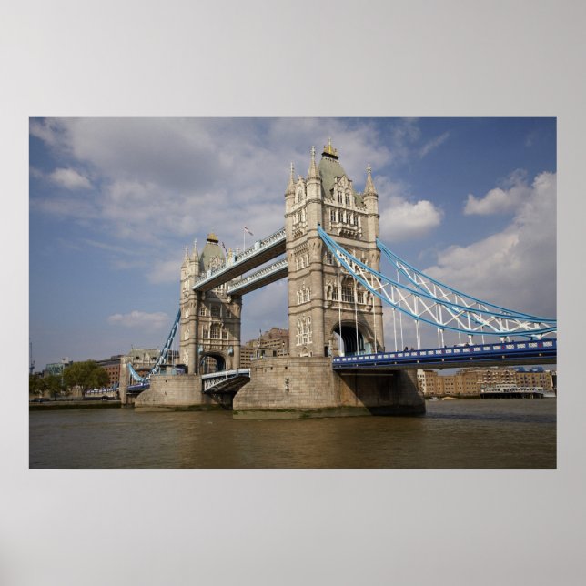 Póster Tower Bridge e River Thames, Londres, (Frente)