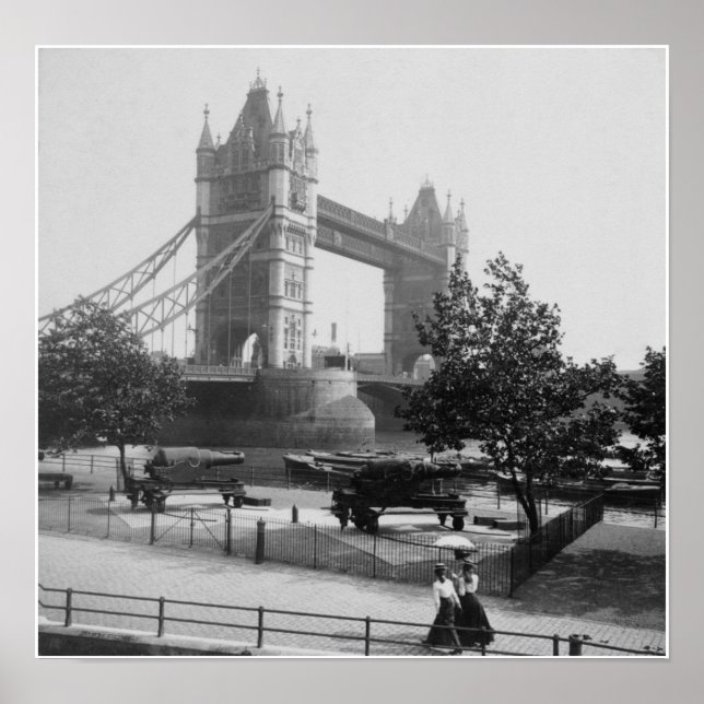 Póster Tower Bridge London, River Thames, Inglaterra (Frente)