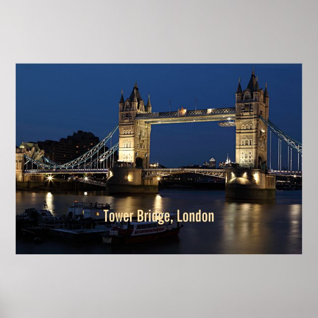 Poster Tower Bridge, Londres, Inglaterra (Frente)