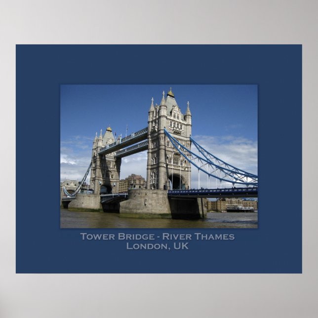 Póster Tower Bridge, Londres, Reino Unido (Frente)